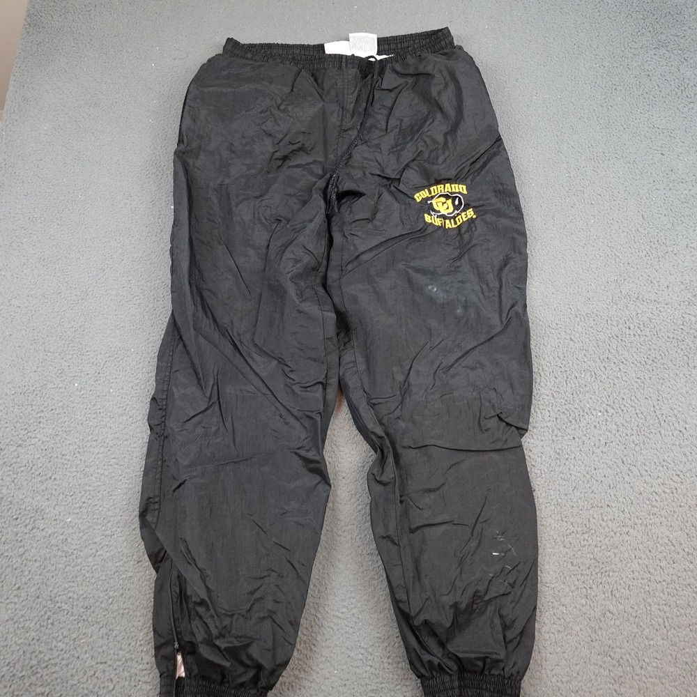 Vintage Colorado Buffaloes Pants Mens Large Black NCAA Football Logo Athletic